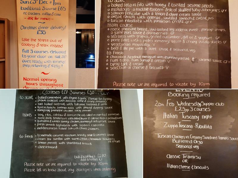 Slow Food Kitchen Menu