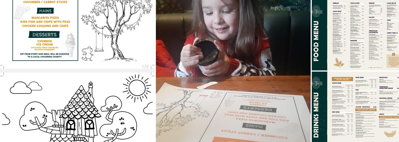 The Treehouse Bar and Kitchen Menu