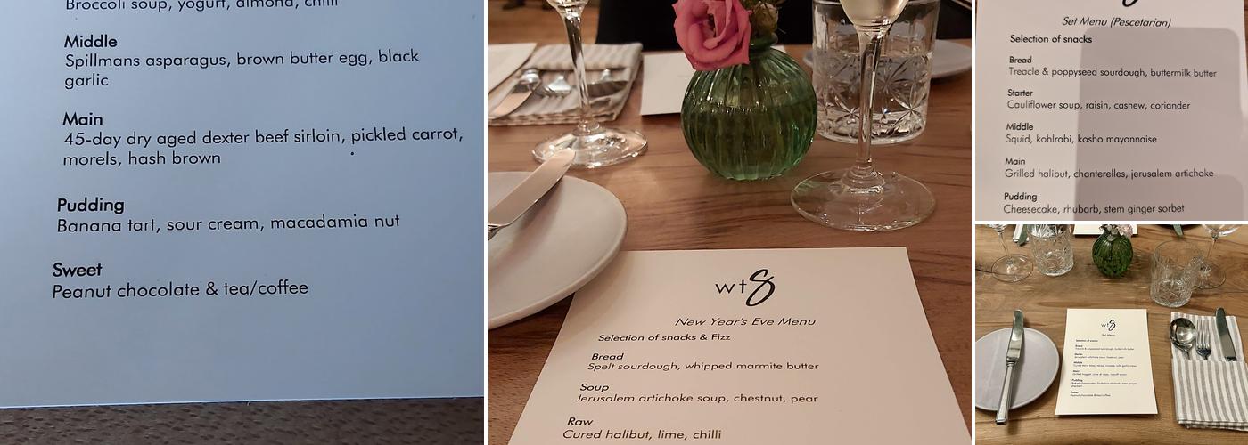 Where There's Smoke Restaurant Menu