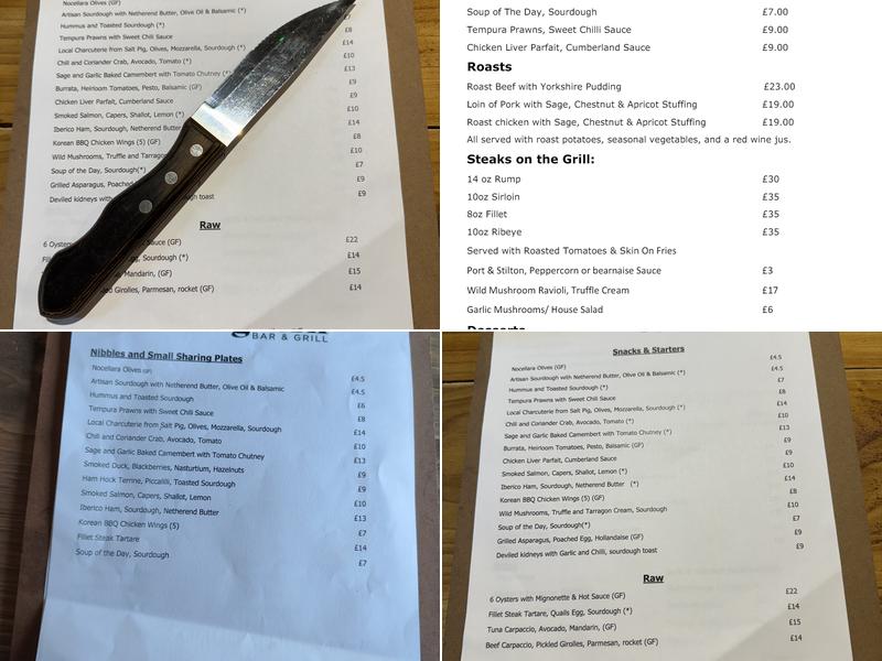 The Longhorn Bar & Grill Menu
