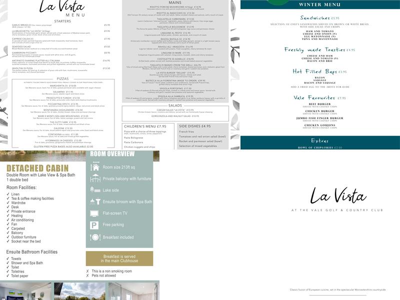 La Vista Bar & Restaurant Menu