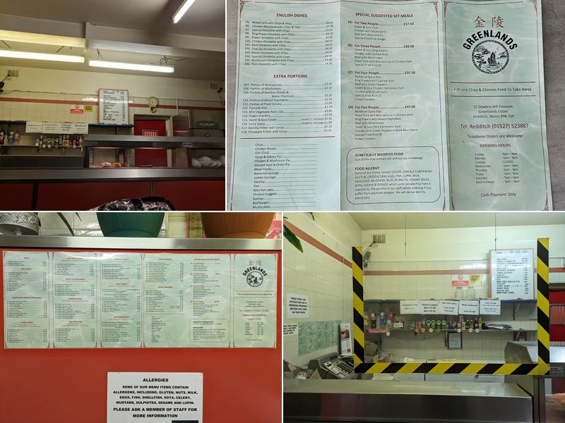 Greenlands Chinese Take Away Menu