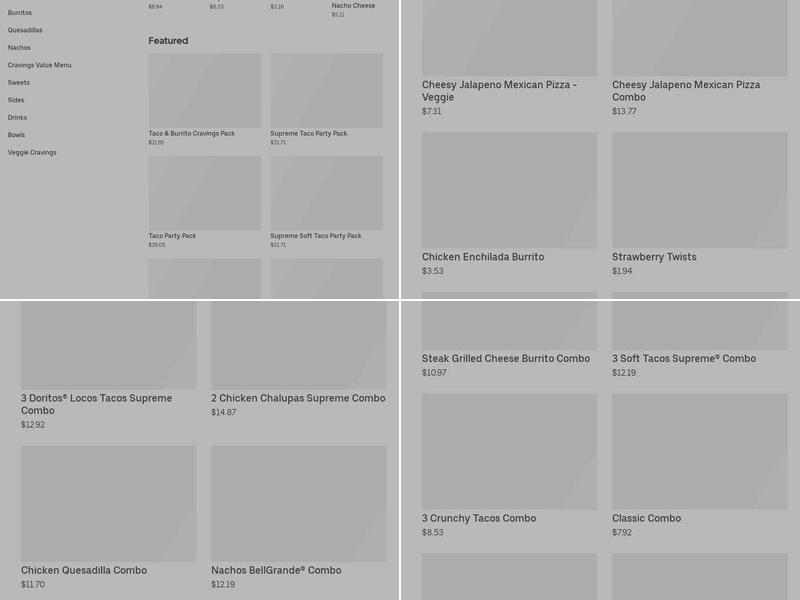 Taco Bell Menu