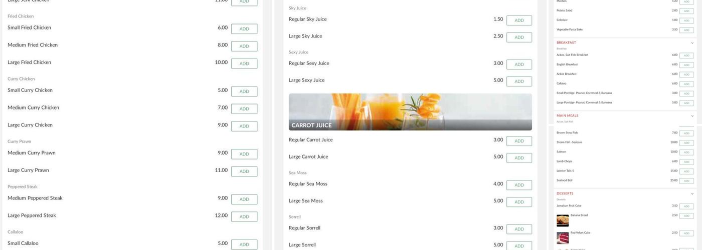 Good 2 Go Kitchen Menu