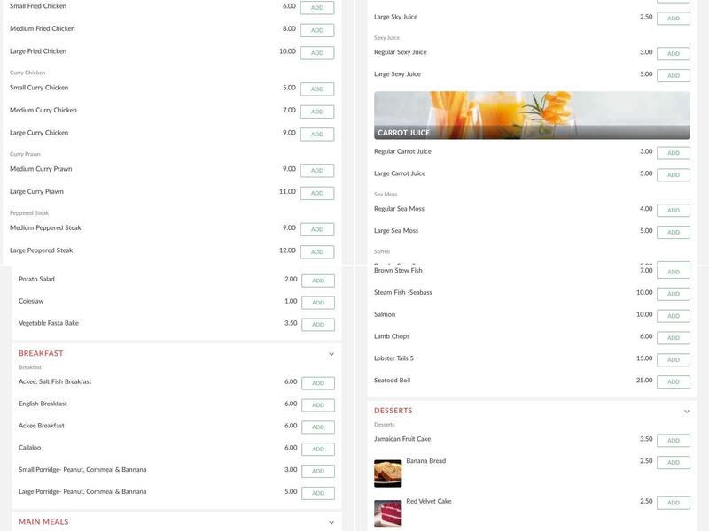 Good 2 Go Kitchen Menu