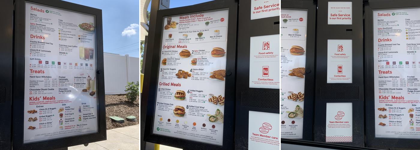 Chick-fil-A Menu