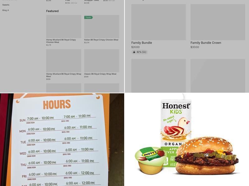 Burger King Menu