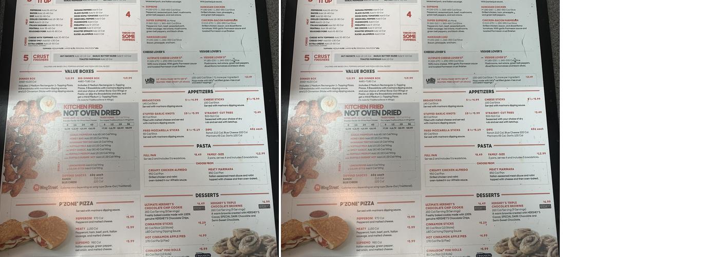 Pizza Hut Menu
