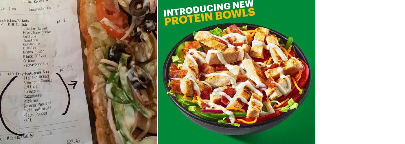 Subway Menu