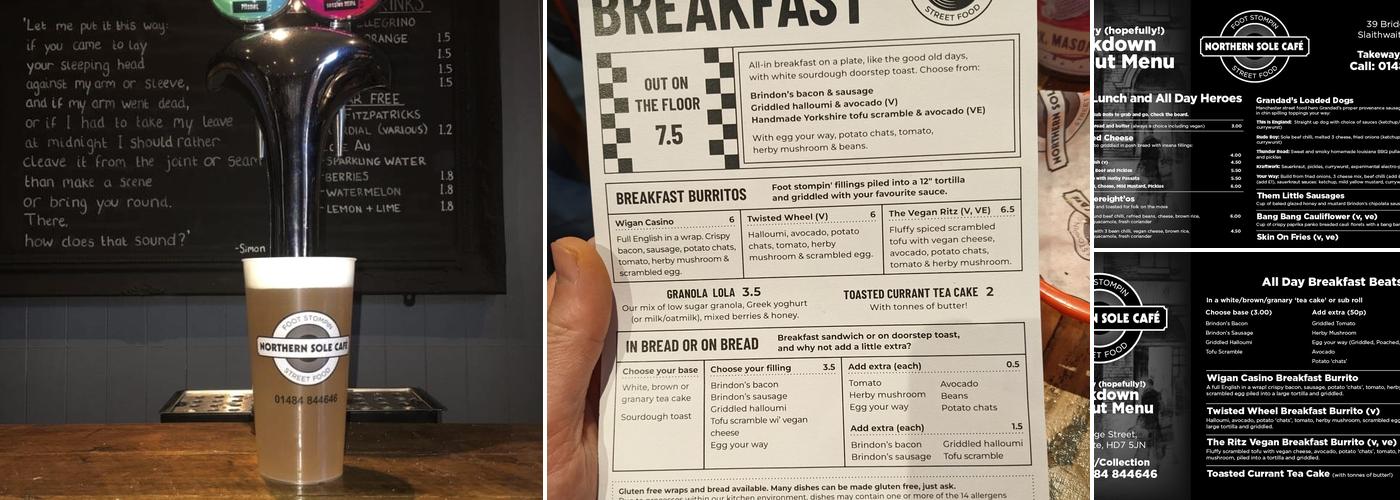 Northern Sole Café Menu