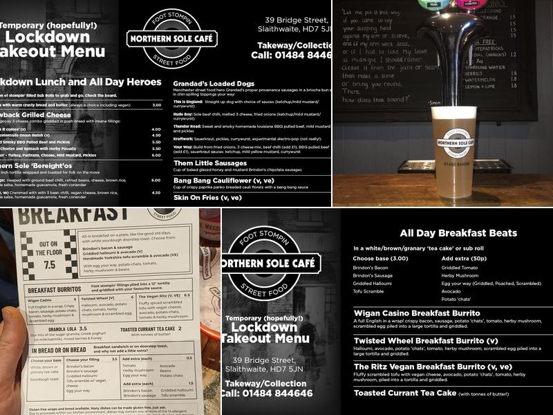 Northern Sole Café Menu