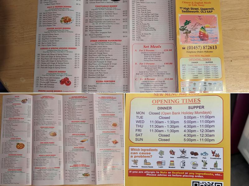 Golden Dragon Menu