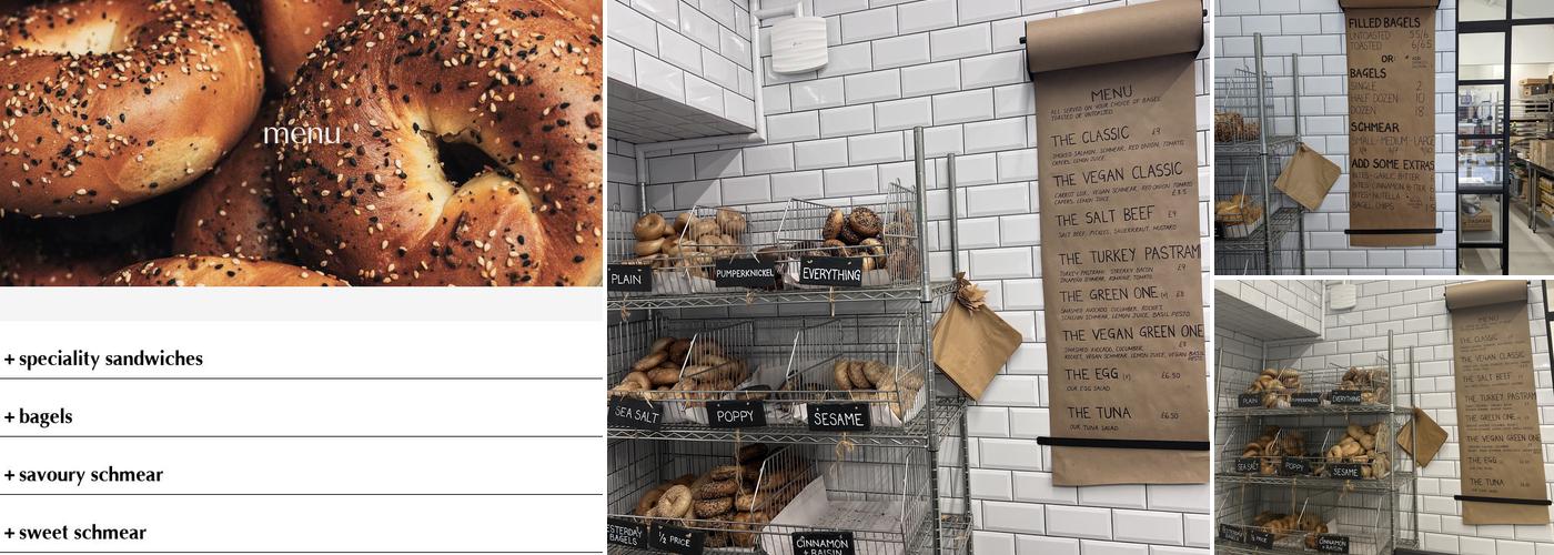 bagels + schmear Menu