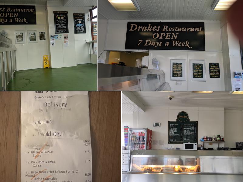 Drake's Fish & Chips Restaurant And Take Away Menu
