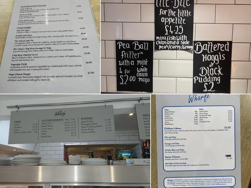 The Wharfe Fish & Chip Restaurant Menu