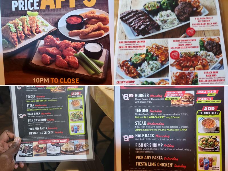 Applebee's Grill + Bar Menu
