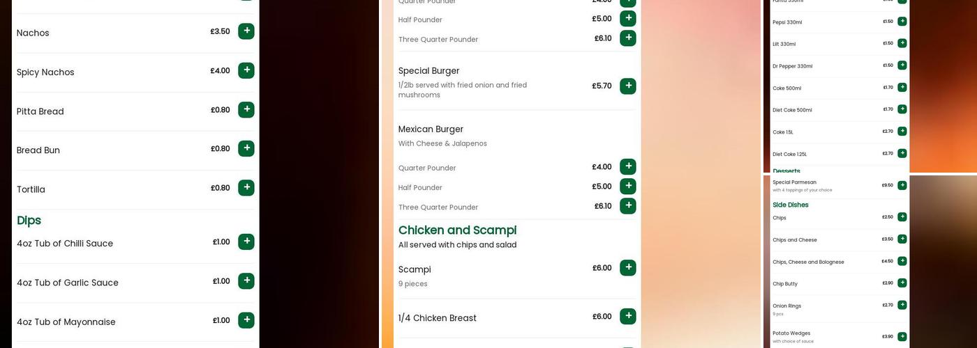 The Pizza House Menu