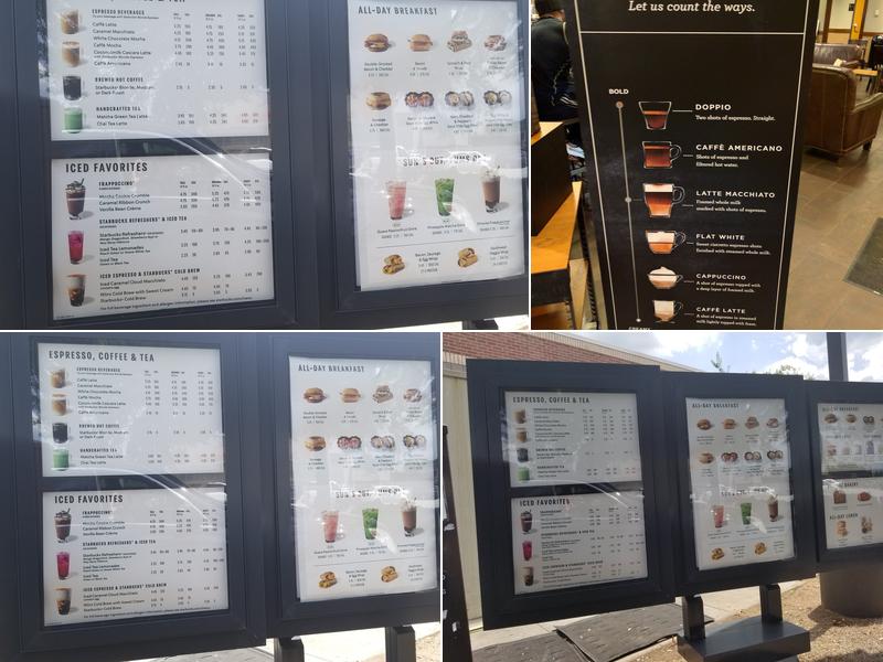 Starbucks Menu