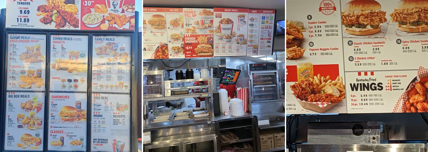 KFC Menu