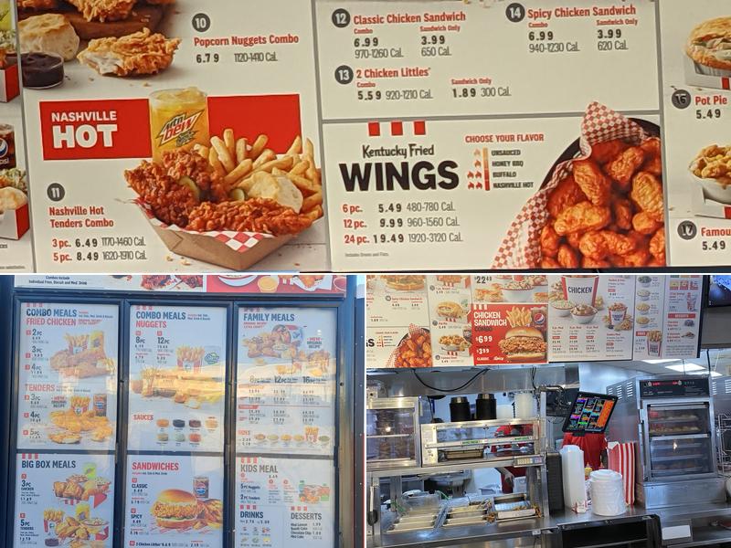 KFC Menu
