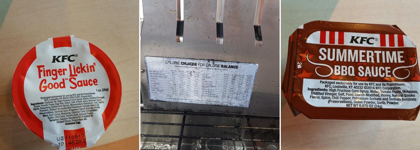 KFC Menu