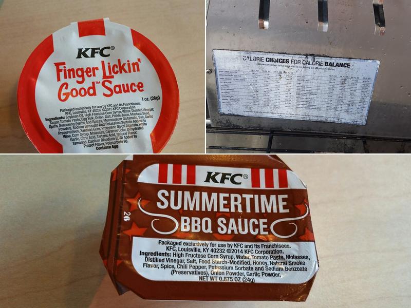 KFC Menu