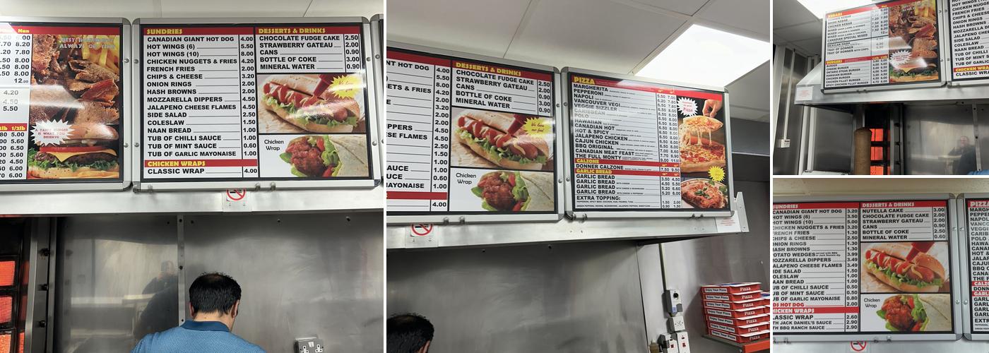 Canadian Charcoal Grill Menu