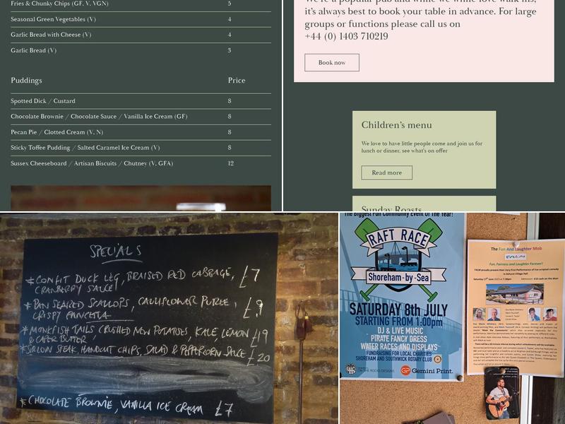 Fountain Ashurst Menu