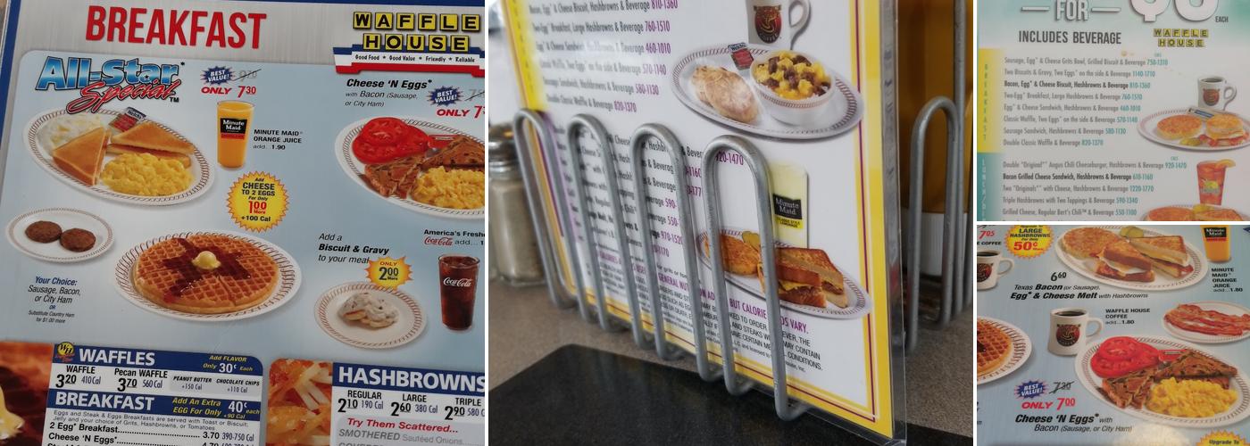 Waffle House Menu