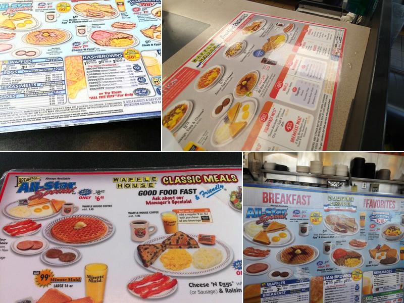 Waffle House Menu