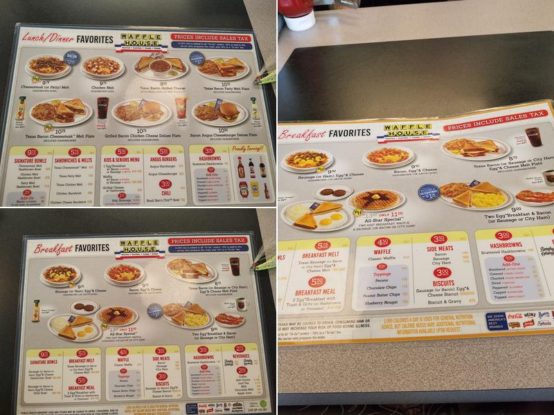 Waffle House Menu