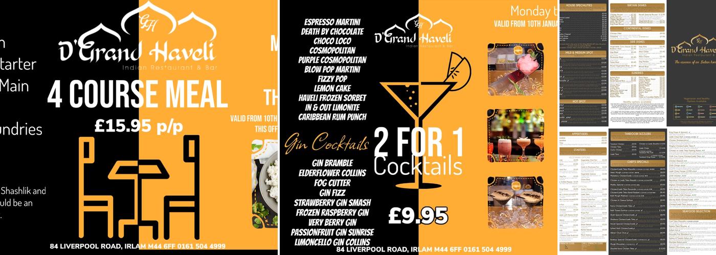 D'Grand Haveli Menu