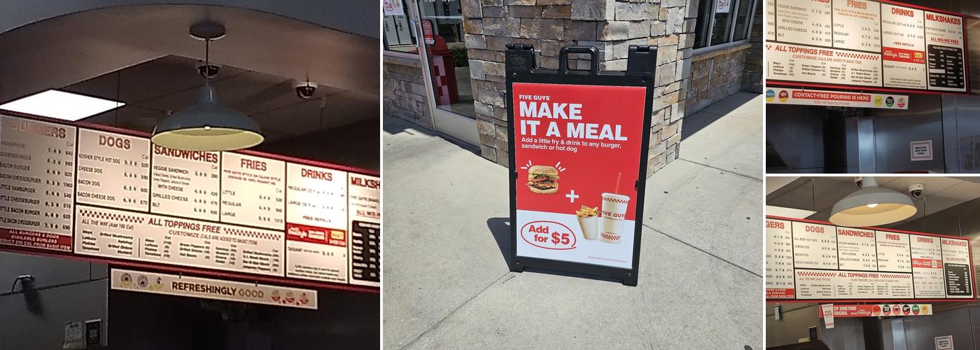 Five Guys Menu