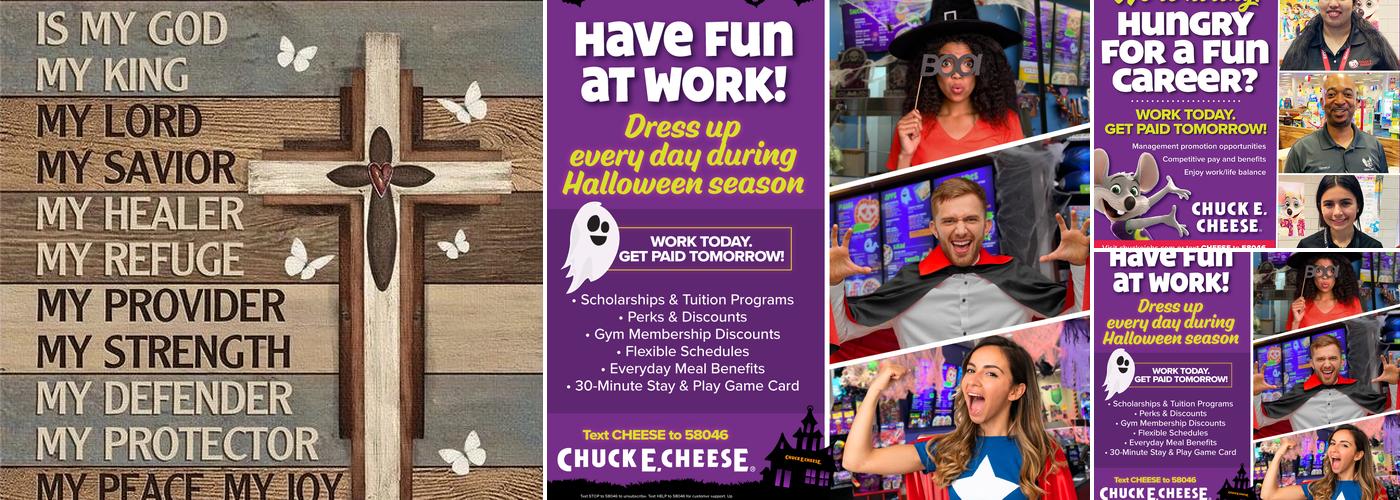 Chuck E. Cheese Menu