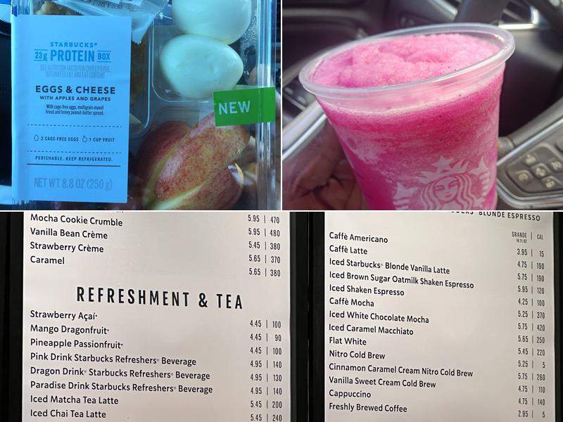 Starbucks Menu