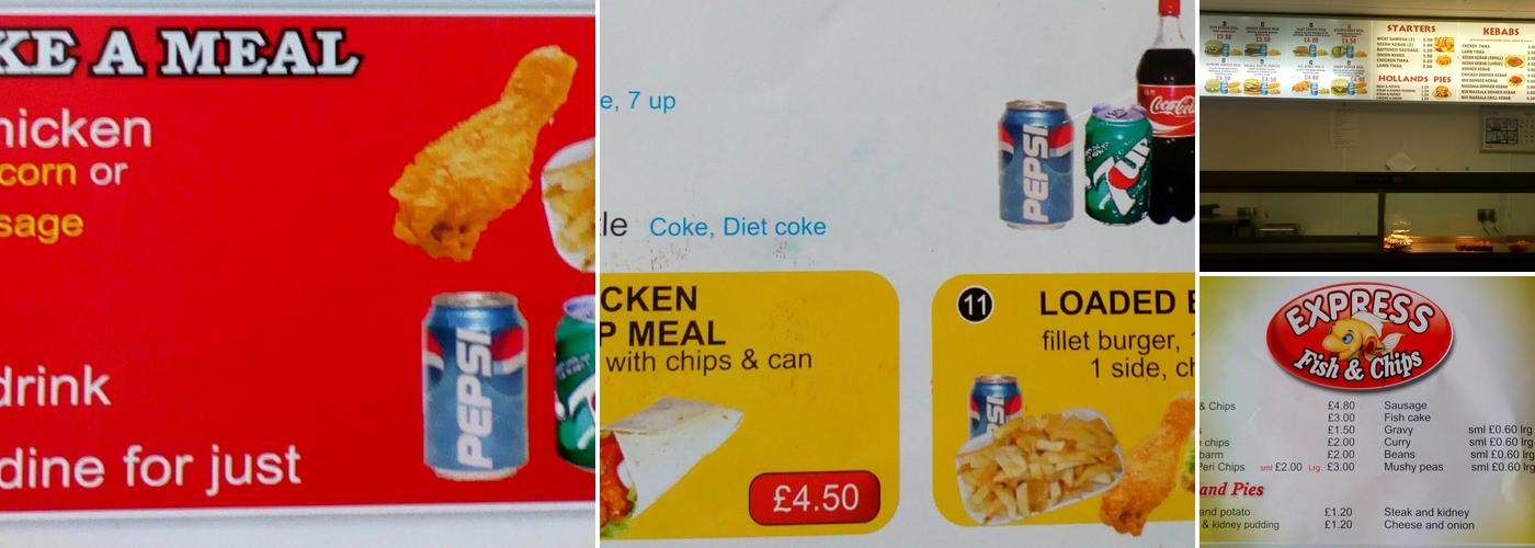 Express Chippy Menu