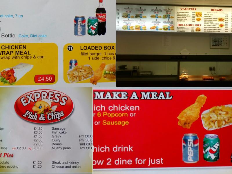 Express Chippy Menu