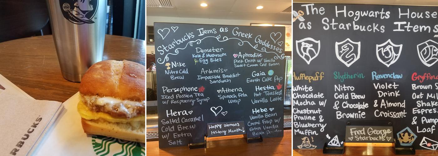 Starbucks Menu