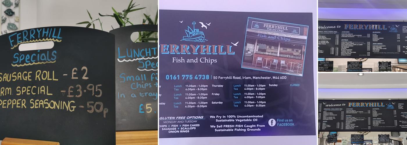 Ferryhill Fish & Chips Menu