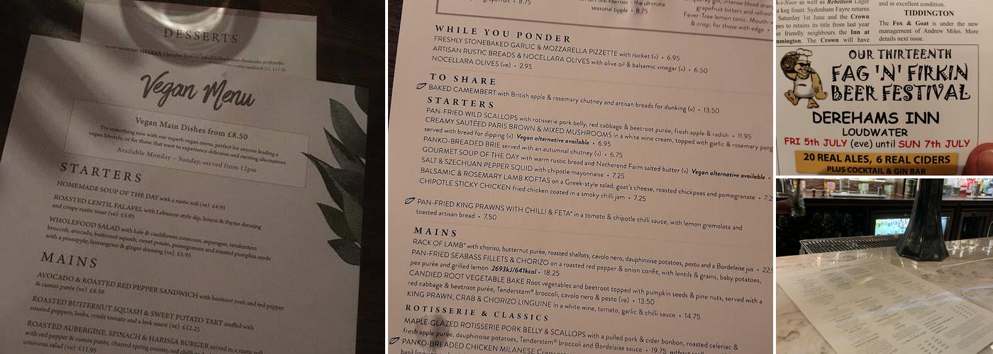 Bell Aston Clinton Menu