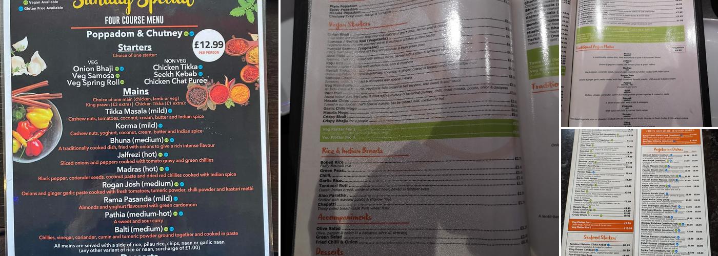 Rama Spice Menu
