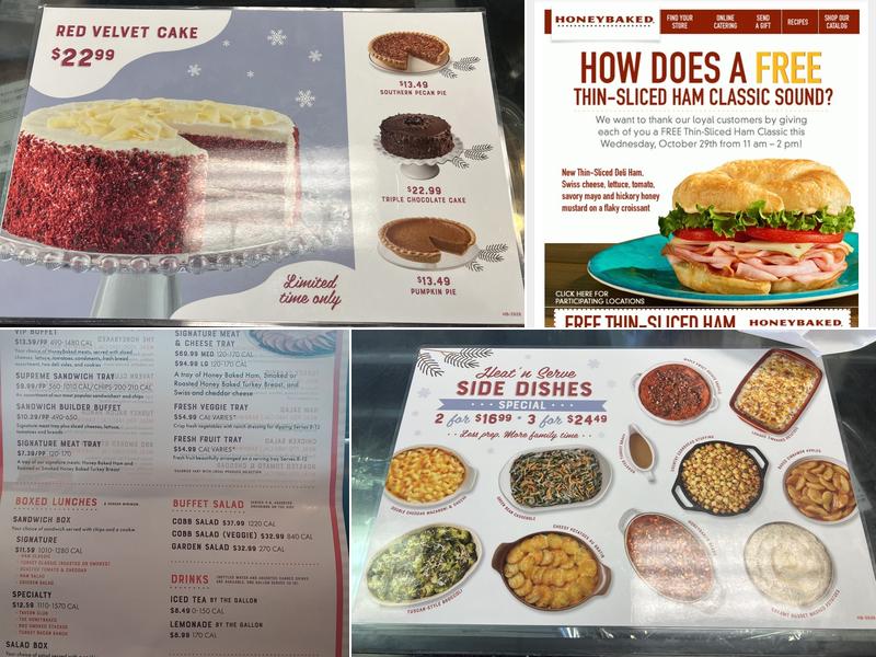 The Honey Baked Ham Company Menu