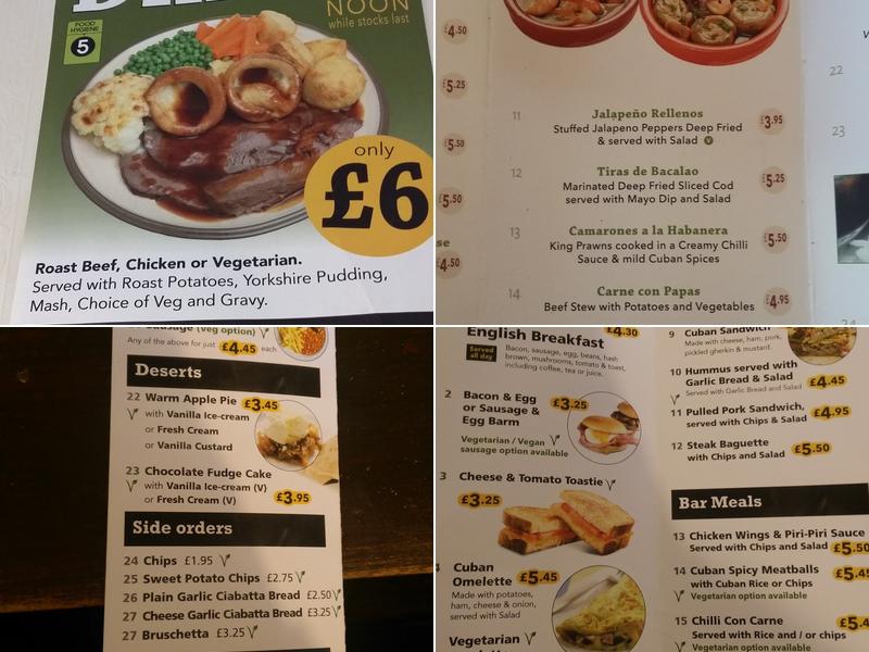 The Sportsman Hyde Menu