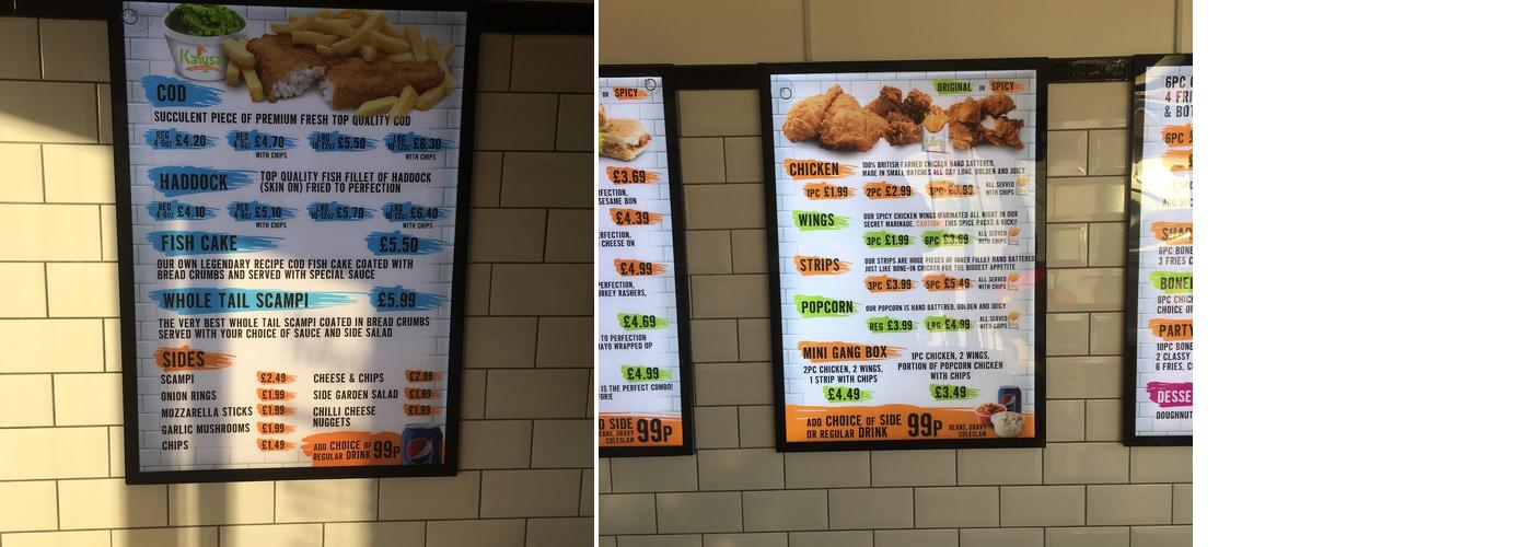 Kaiysa Takeaway Menu