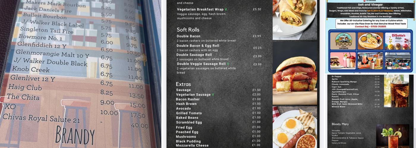 Salt & Vinegar Menu