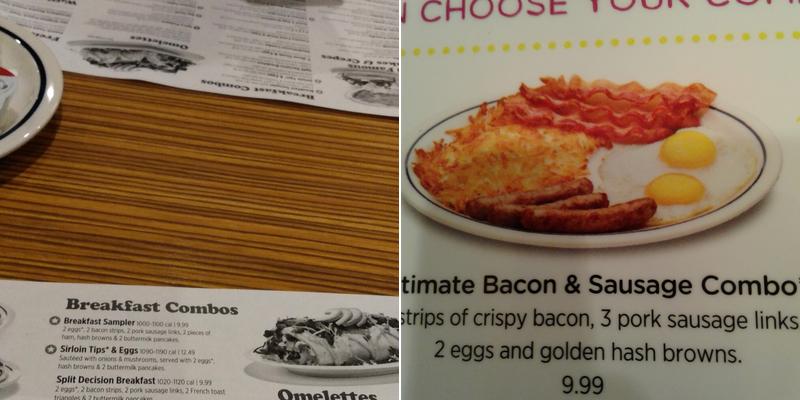 IHOP Menu