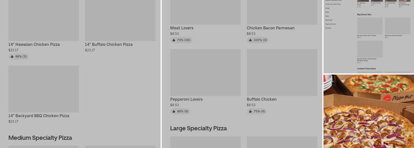 Pizza Hut Menu