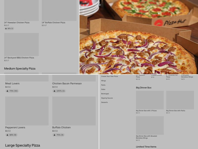 Pizza Hut Menu
