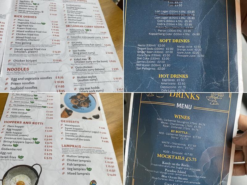 Herali Menu
