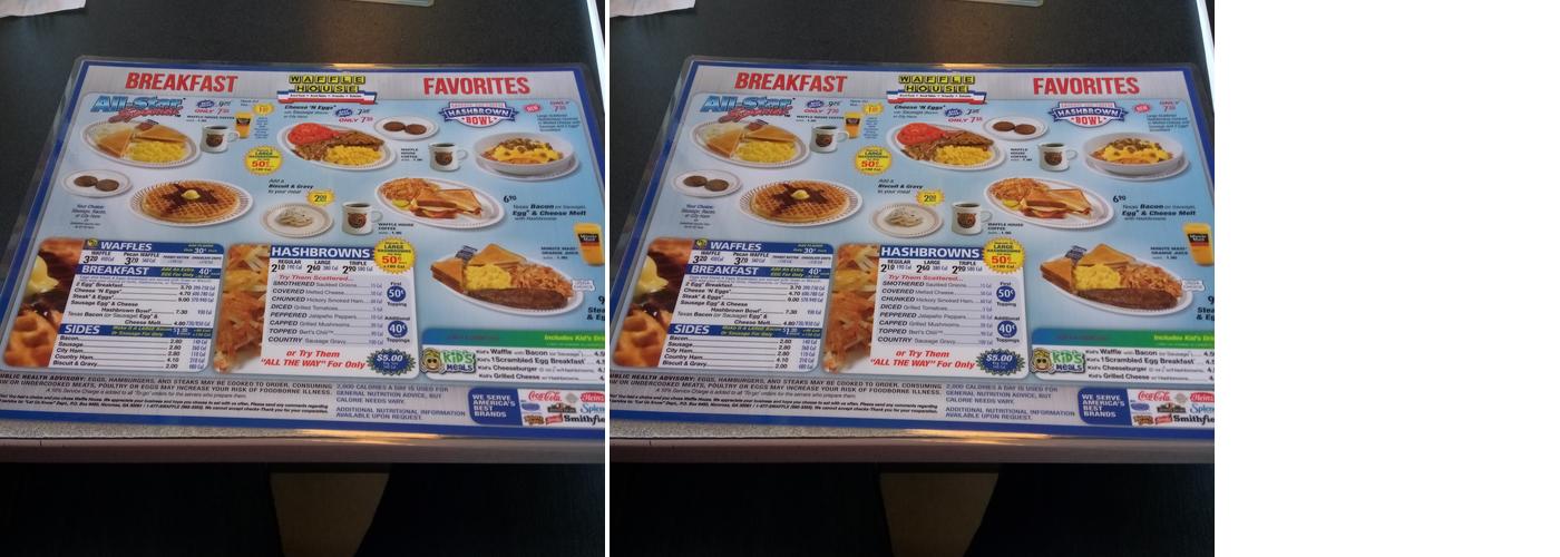 Waffle House Menu